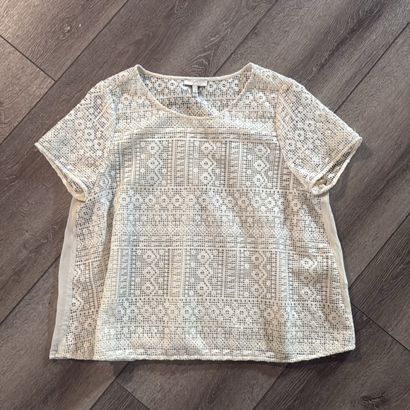 Joie sevan silk geometric cream top small - Picture 5 of 5